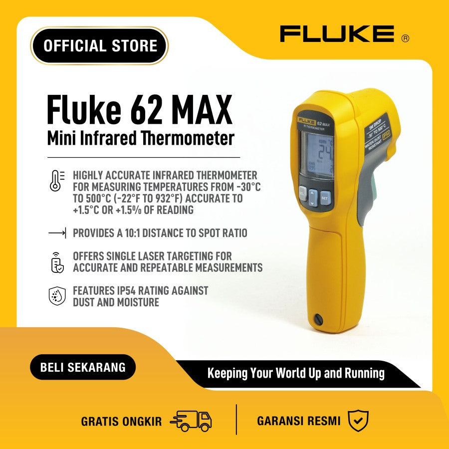 FLUKE 62 MAX Single Laser Infrared Thermometer