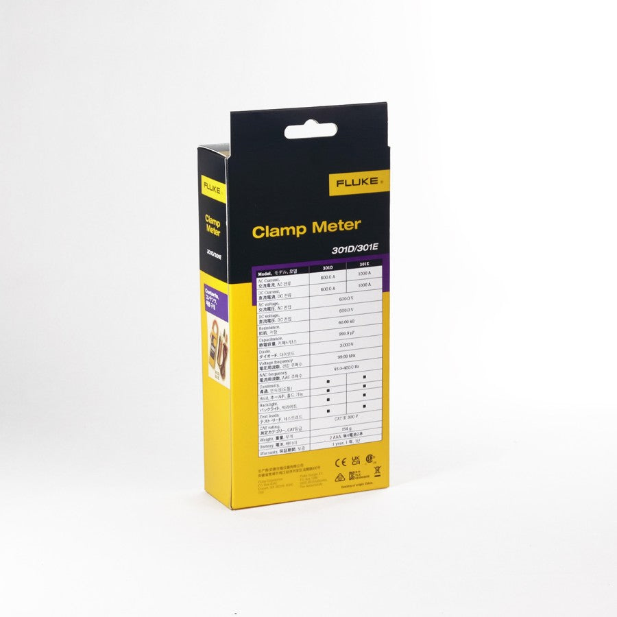 FLUKE 301D Series, 600A AC/DC Clamp Meter