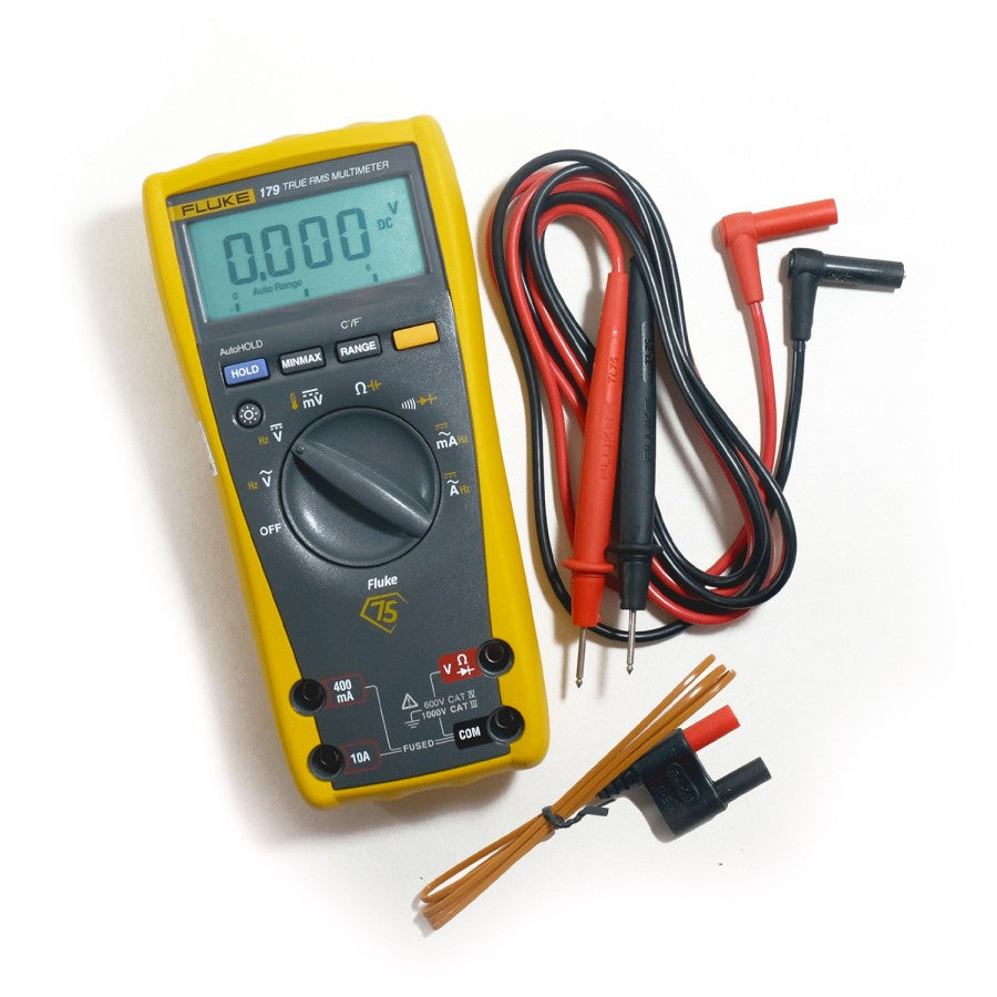 FLUKE 179 True-RMS Digital Multimeter with Backlight & Temperature