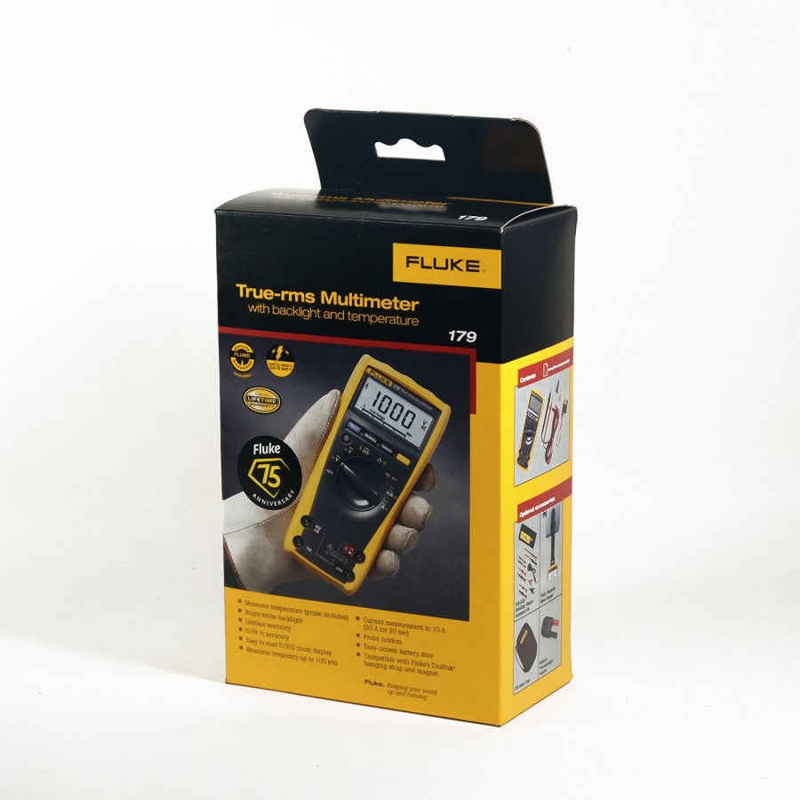 FLUKE 179 True-RMS Digital Multimeter with Backlight & Temperature