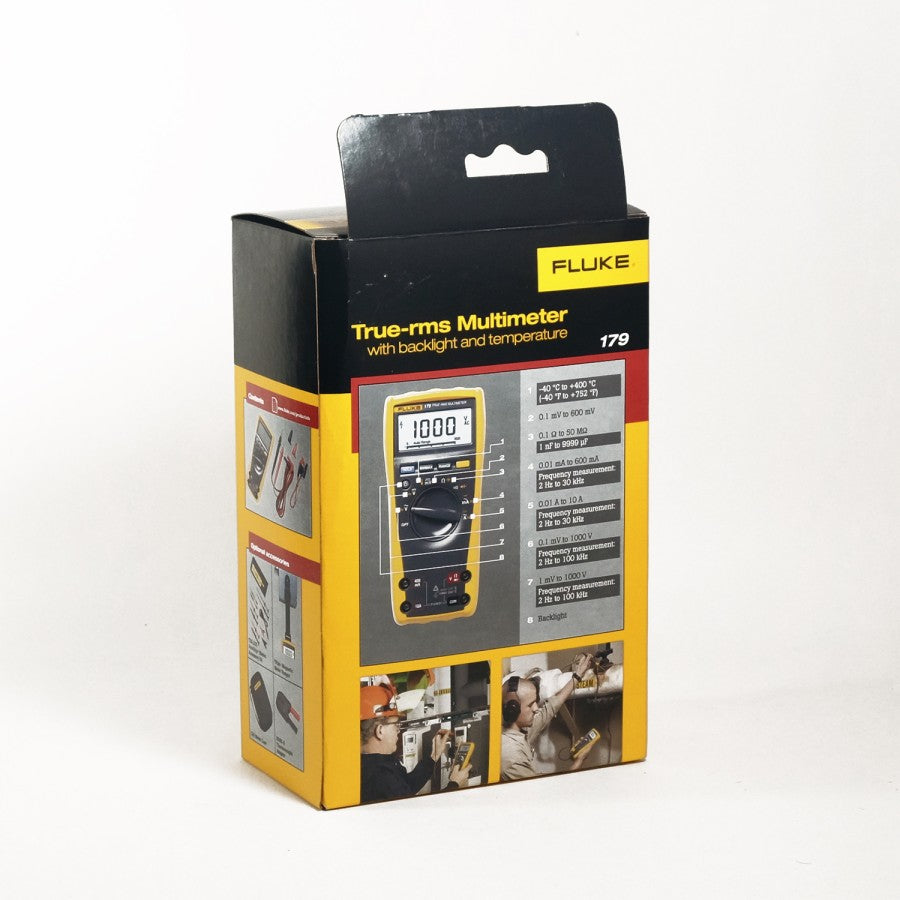 FLUKE 179 True-RMS Digital Multimeter with Backlight & Temperature