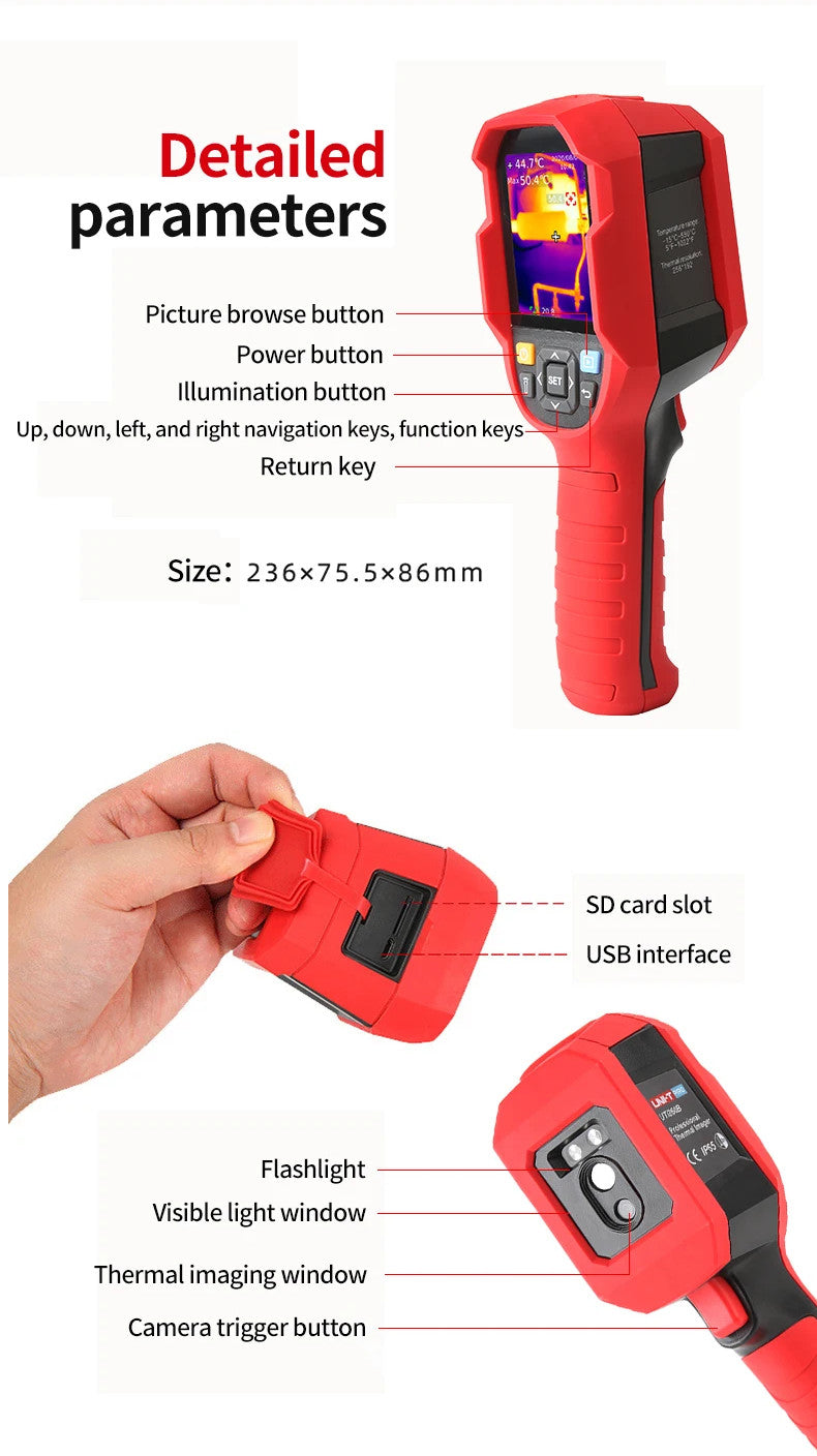 UNI-T UTi260B Thermometer Thermal Imager Imaging Camera Thermal