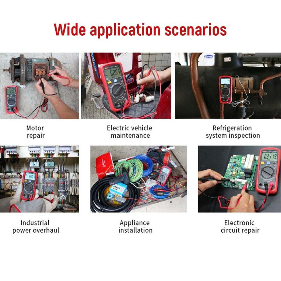 UNI-T UT39E+ AC/DC 20A 1000V Handheld Digital Multimeter - Penguji Suhu UT39E+