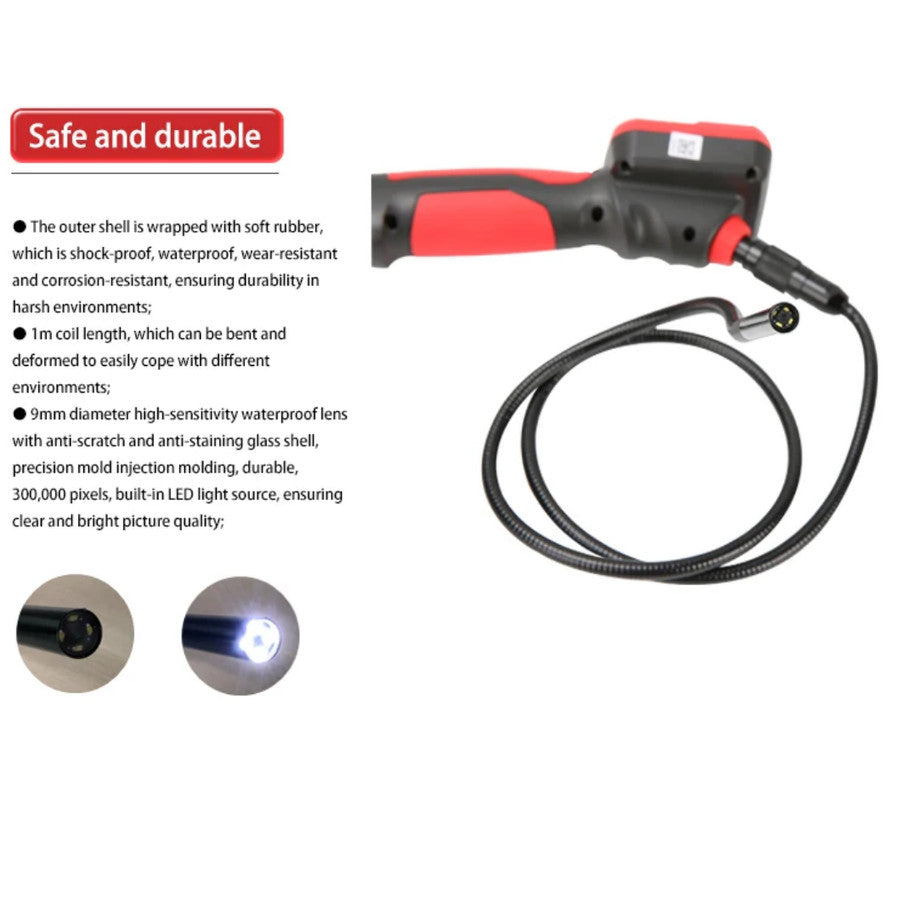 UNI-T UT665 Industrial Snake Borescope Handheld 2.4 Inch - Borescope Industri Genggam UT665
