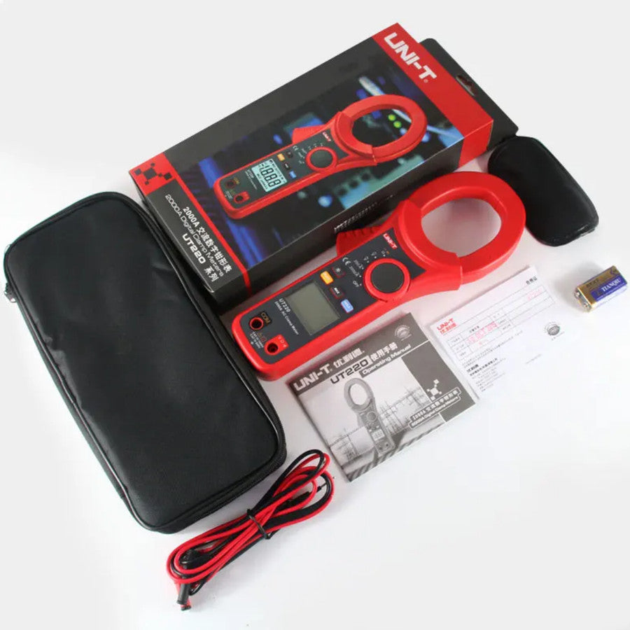 UNI-T UT220 Digital Clamp Meter 2000A Auto Range 63mm - Digital Clamp Meter UT220